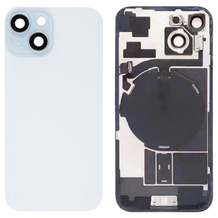 For iPhone 15 Glass Battery Back Cover with Flash Bracket + Wireless Charging Module My Store