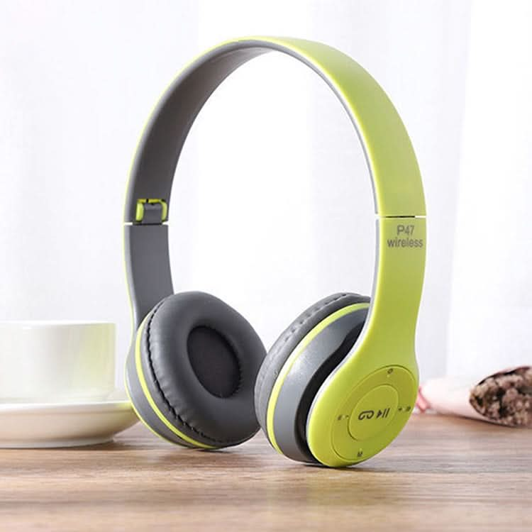 P47 Foldable Wireless Bluetooth Headphone with 3.5mm Audio Jack, Support MP3 / Call