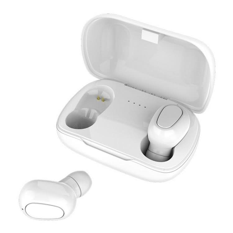 L-21 9D Sound Effects Bluetooth 5.0 Touch Wireless Bluetooth Earphone with Charging Box, Support HD Call