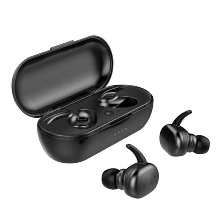 TWS-4 IPX5 Waterproof Bluetooth 5.0 Touch Wireless Bluetooth Earphone with Charging Box, Support HD Call & Voice Prompts