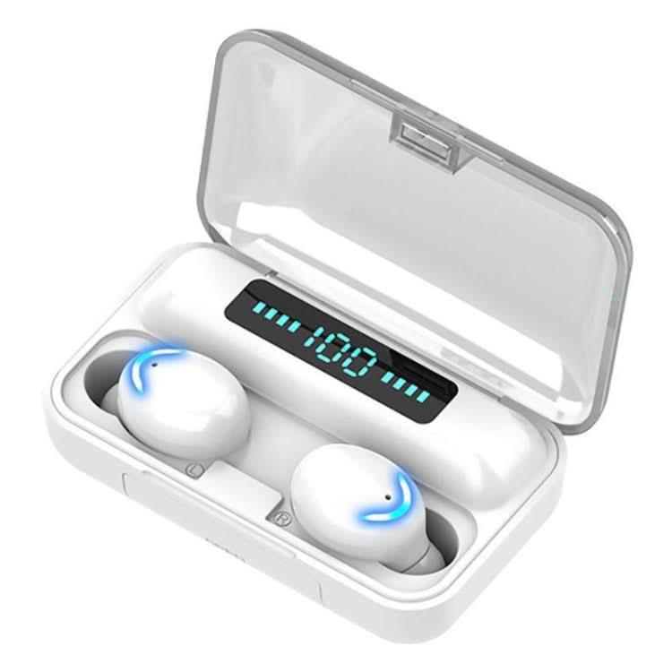 F9-5C Four-bar Breathing Light + Digital Display Noise Reduction Bluetooth Earphone