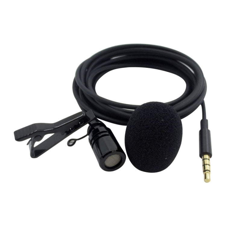 ZS0154 Recording Clip-on Collar Tie Mobile Phone Lavalier Microphone, Cable length: 1.2m My Store