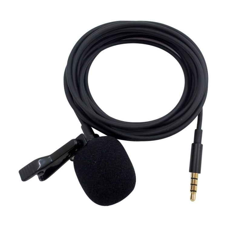 ZS0154 Recording Clip-on Collar Tie Mobile Phone Lavalier Microphone, Cable length: 1.2m My Store