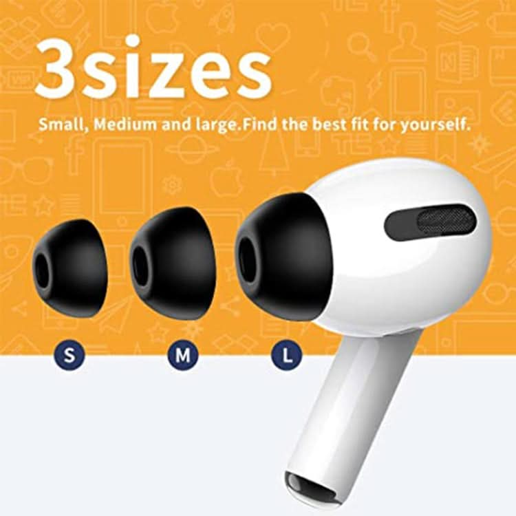 ZS0164 Slow Rebound Foam Earmuffs for AirPods Pro, Size: L