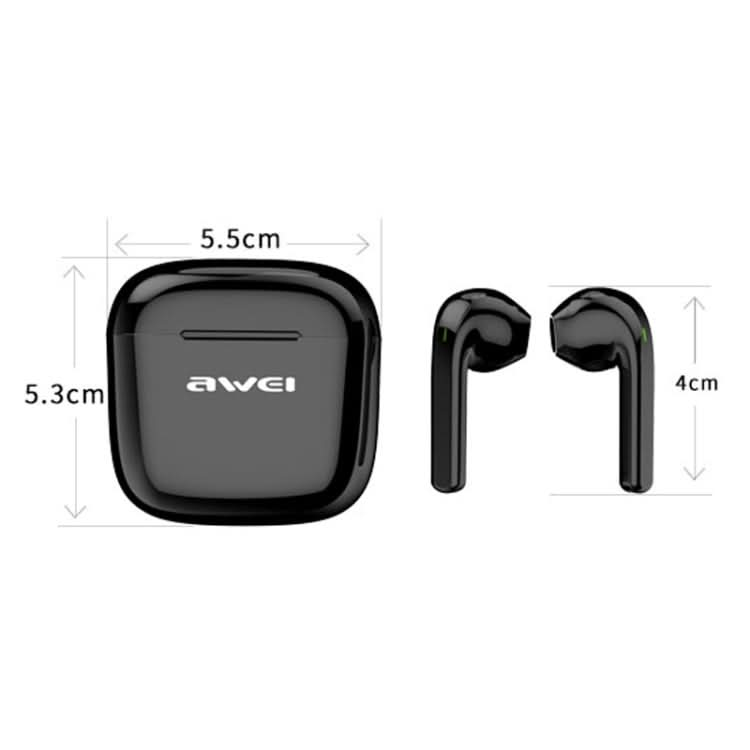 awei T26 TWS Bluetooth V5.0 Ture Wireless Sports Headset with Charging Case