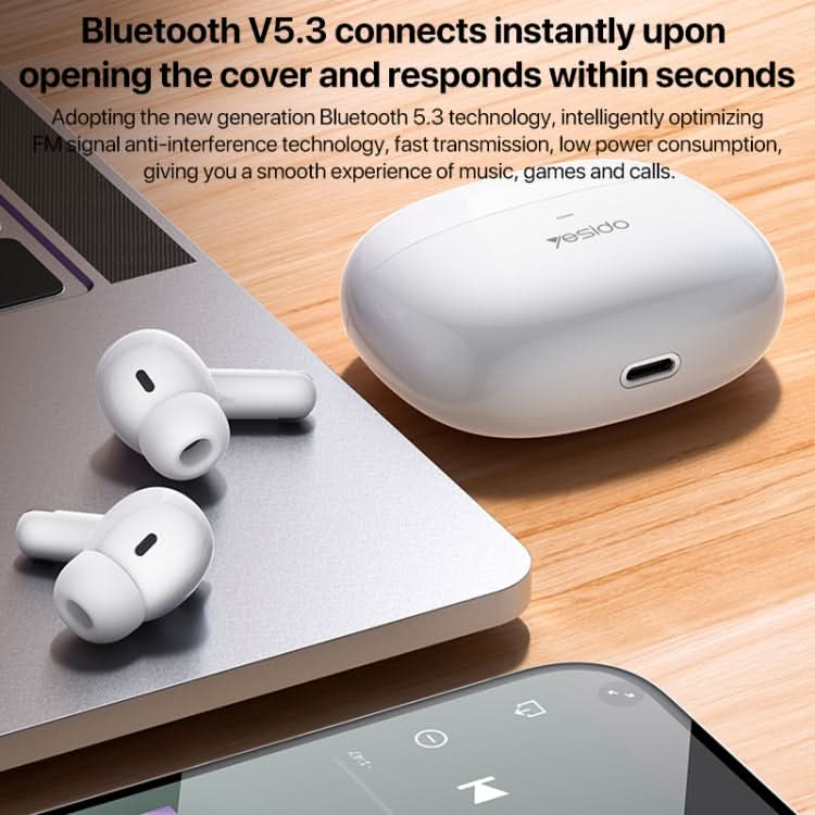 Yesido TWS28 ANC+ENC Dual Noise Reduction Smart TWS Wireless Bluetooth Earphone