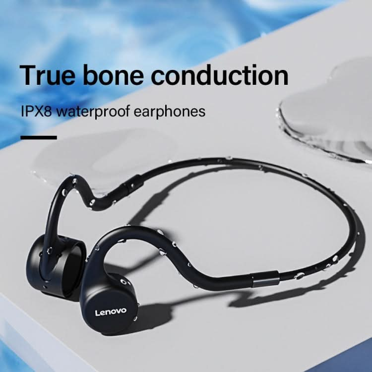 Lenovo X5 IPX8 Waterproof Bluetooth 5.0 Bone Conduction Wireless Earphones, Built-in 8G Memory