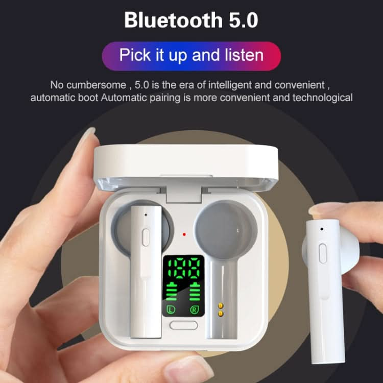 Air6 Plus Bluetooth 5.0 Mini Solar Charging Sport Wireless Bluetooth Earphone with Charging Box