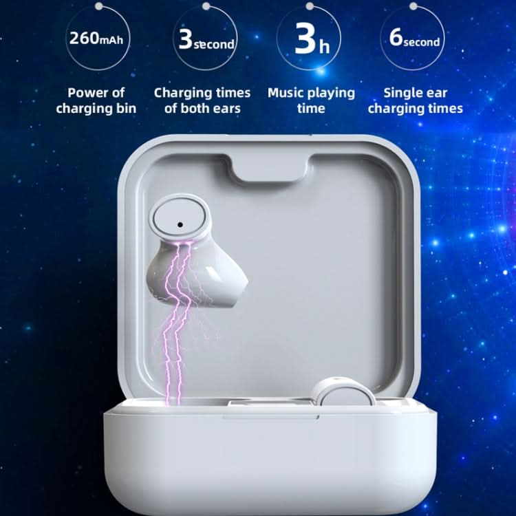 Air6 Plus Bluetooth 5.0 Mini Solar Charging Sport Wireless Bluetooth Earphone with Charging Box