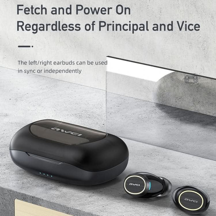 awei TA3 Bluetooth 5.0 ANC Active Noise Reduction Wireless Bluetooth Earphone