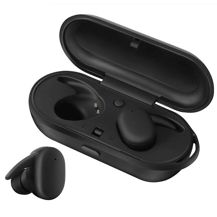 DT-7 IPX Waterproof Bluetooth 5.0 Wireless Bluetooth Earphone with 300mAh Magnetic Charging Box, Support Call