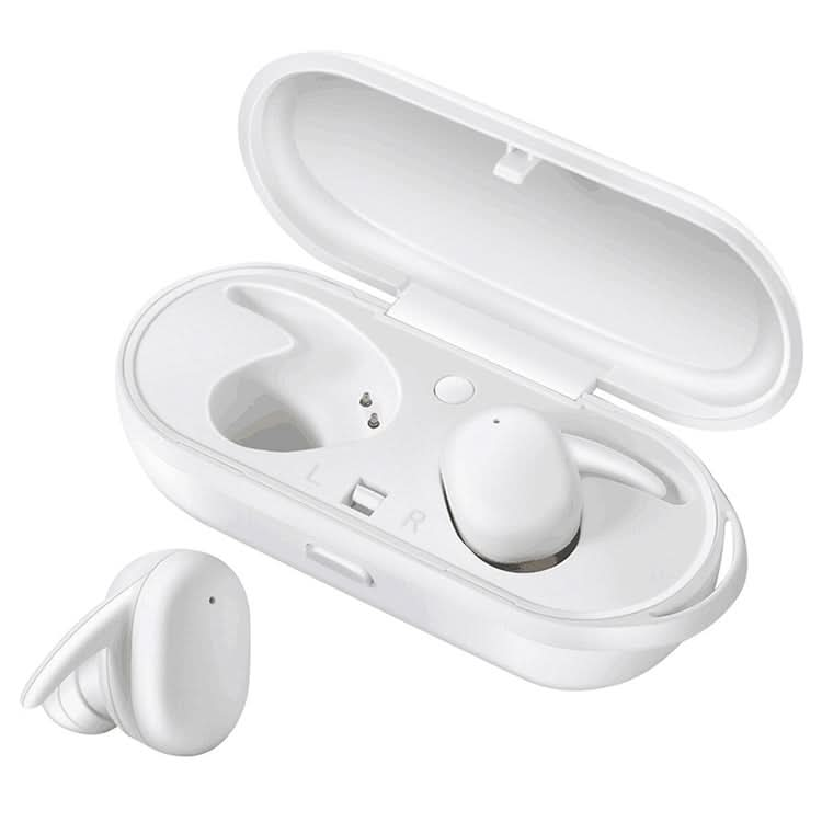 DT-7 IPX Waterproof Bluetooth 5.0 Wireless Bluetooth Earphone with 300mAh Magnetic Charging Box, Support Call