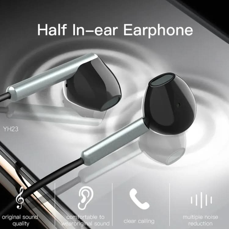 Yesido YH23 3.5mm In-Ear Wired Earphone, Length: 1.2m