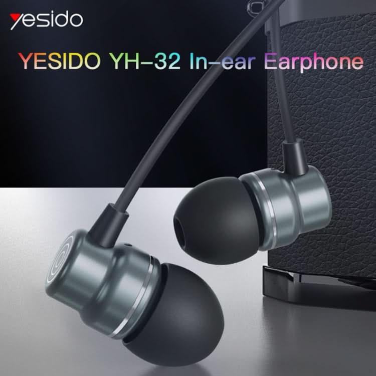 Yesido YH32 3.5mm In-Ear Wired Earphone, Length: 1.2m