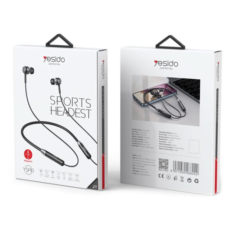 Yesido YSP10 Neck Sports Wireless Bluetooth Earphone