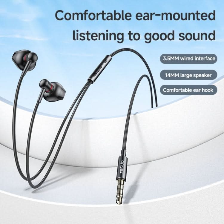 Yesido YH47 3.5mm Metal Line-Control In-Ear Wired Earphone, Length: 1.2m