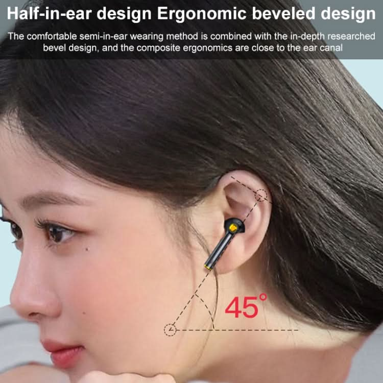 F730 TWS IPX4 Waterproof Digital Display Half in-ear Bluetooth Earphone