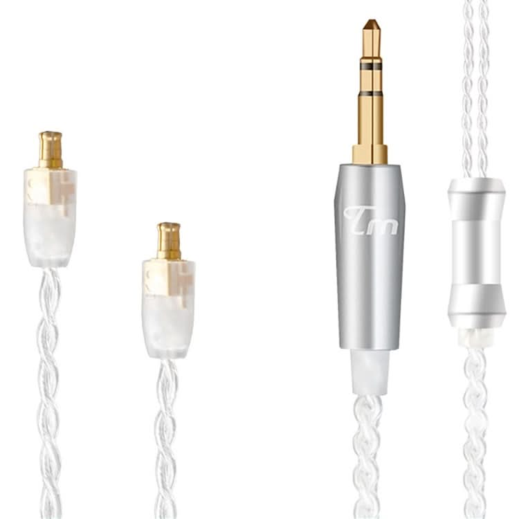 TRN Silver Plated Upgrade Cable Headphones Cable with A2DC Connection for TRN V10 V20 Earphone