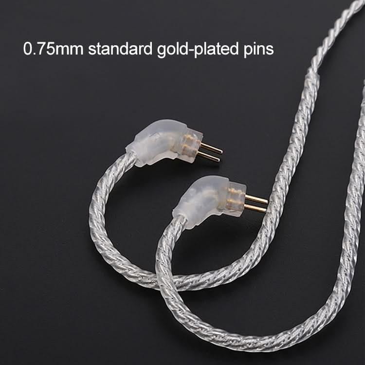 TRN Silver Plated Upgrade Cable Headphones Cable with A2DC Connection for TRN V10 V20 Earphone