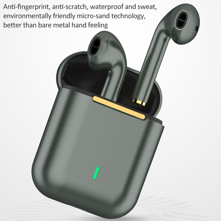 J18 Bluetooth 5.0 TWS Wireless Binaural Bluetooth Earphone with Charging Box