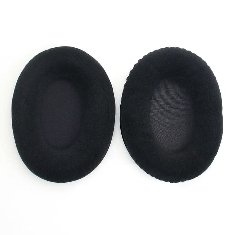 2 PCS For Kingston KHX-HSCP / HyperX Cloud II Headphone Cushion Flannel Black Net Sponge Cover Earmuffs Replacement Earpads