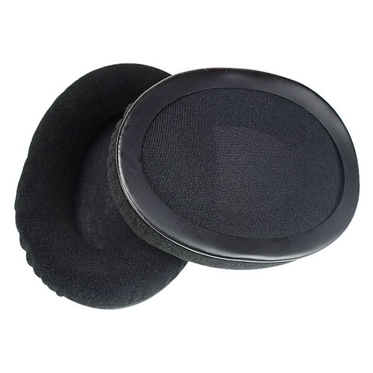 2 PCS For Kingston KHX-HSCP / HyperX Cloud II Headphone Cushion Flannel Black Net Sponge Cover Earmuffs Replacement Earpads