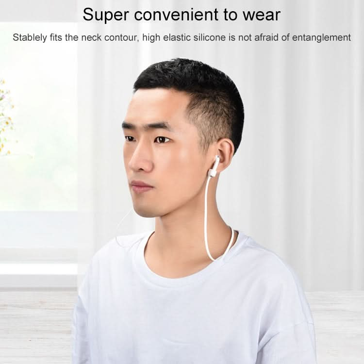 Wireless Bluetooth Headset Anti-lost Rope Magnetic Silicone Lanyard for Apple AirPods 1 / 2