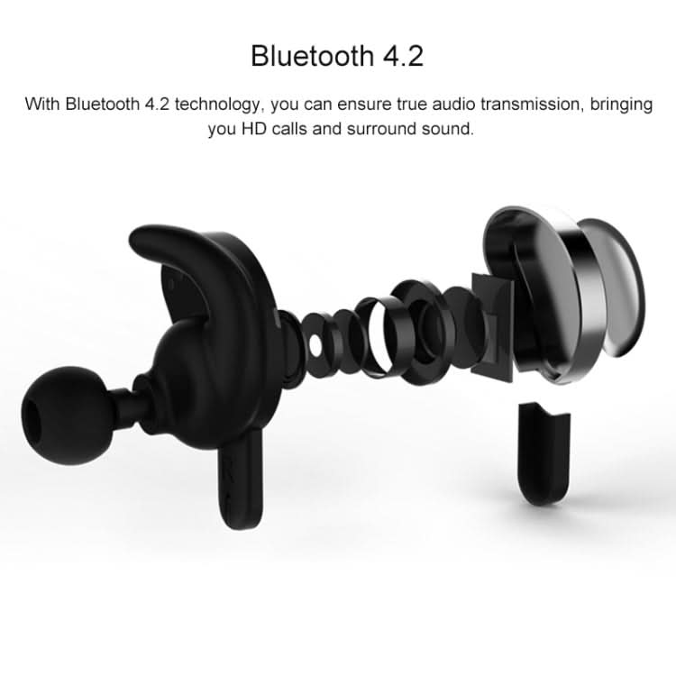 REMAX TWS-1 Half Moon Shaped Bluetooth 4.2 Wireless Bluetooth Earphone with Charging Box