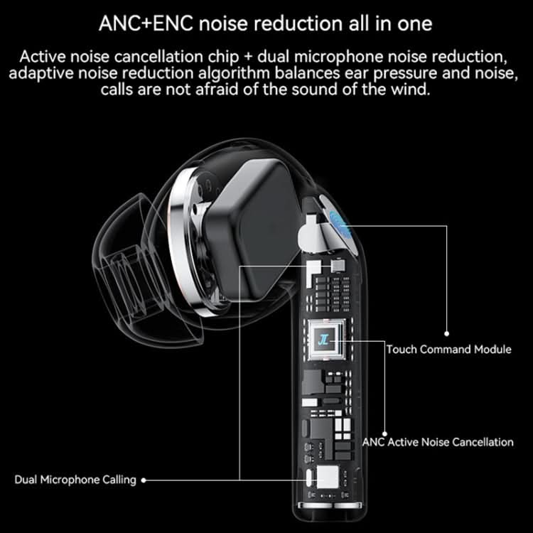 Yesido TWS24 ANC+ENC Dual Noise Reduction Smart TWS Wireless Bluetooth Earphone