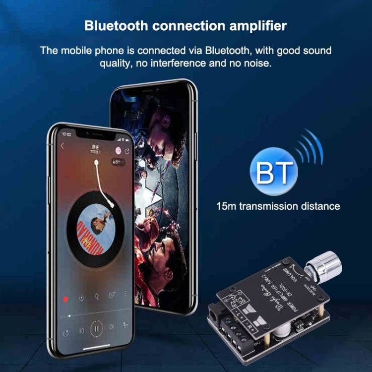 ZK-502L Bluetooth 5.0 12/24V Wireless Stereo Audio Digital Power Amplifier Board 50Wx2 Bluetooth Amp Amplificador, without Shell My Store