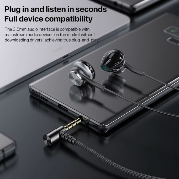 Yesido YH40 3.5mm Plug Wired HiFi Sound Music Earphones with Mic