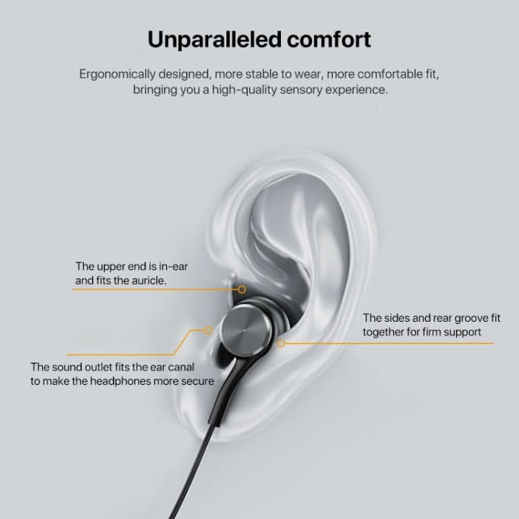 Yesido YH40 3.5mm Plug Wired HiFi Sound Music Earphones with Mic