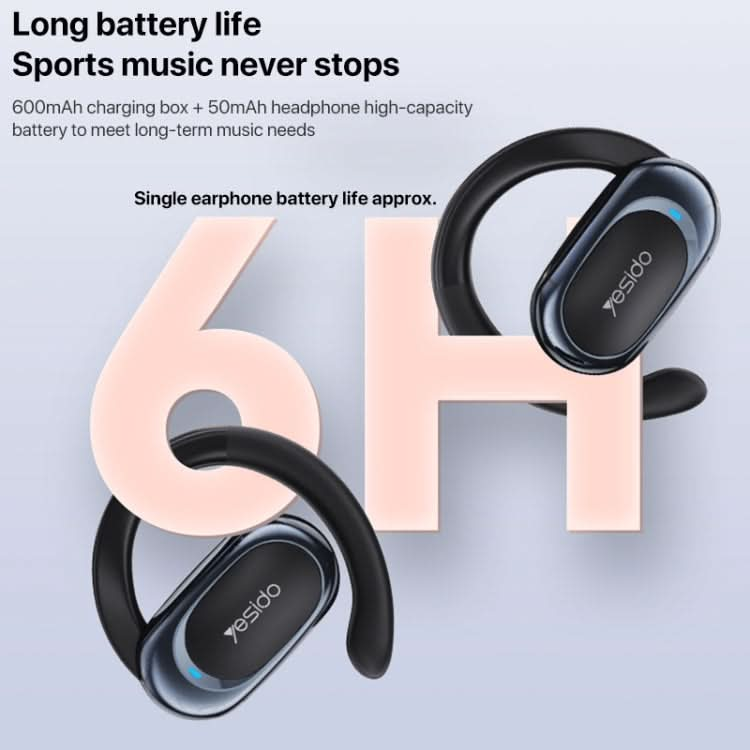 Yesido YSP13 Air Conduction Bluetooth 5.3 Wireless Ear Hook Earphone