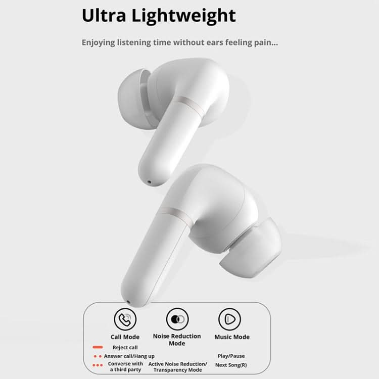 D Monster D08 IPX4 ANC+ENC Noise Reduction Wireless Bluetooth 5.2 Earphone