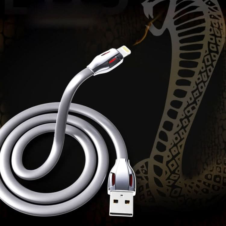 REMAX RC-035i Laser Series 1m 2.1A 8 Pin to USB Data Sync Charger Cable with LED Indicator