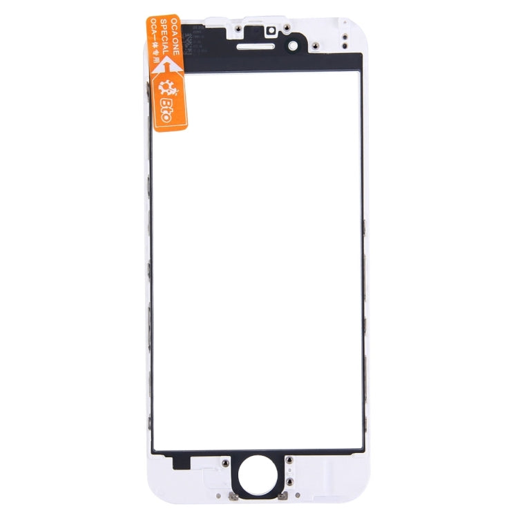 Front Screen Outer Glass Lens with Front LCD Screen Bezel Frame & OCA Optically Clear Adhesive for iPhone 6