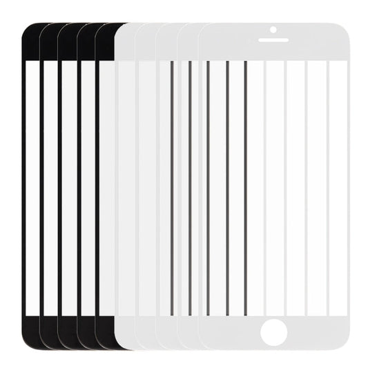 5 PCS Black + 5 PCS White for iPhone 6 Plus Front Screen Outer Glass Lens