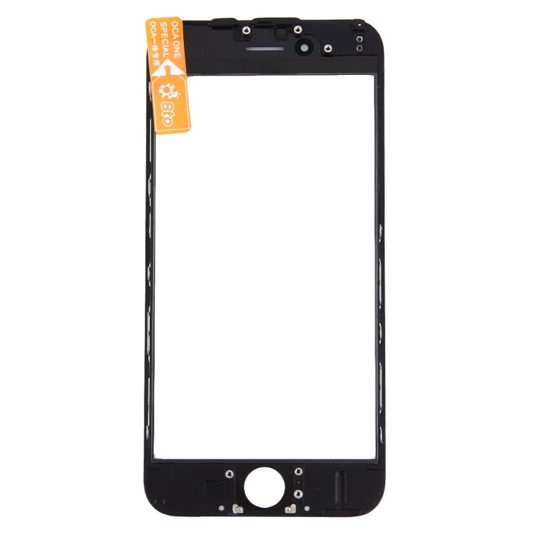 Front Screen Outer Glass Lens with Front LCD Screen Bezel Frame & OCA Optically Clear Adhesive for iPhone 6 Plus