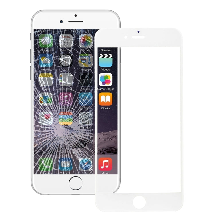 Front Screen Outer Glass Lens with Front LCD Screen Bezel Frame & OCA Optically Clear Adhesive for iPhone 6 Plus