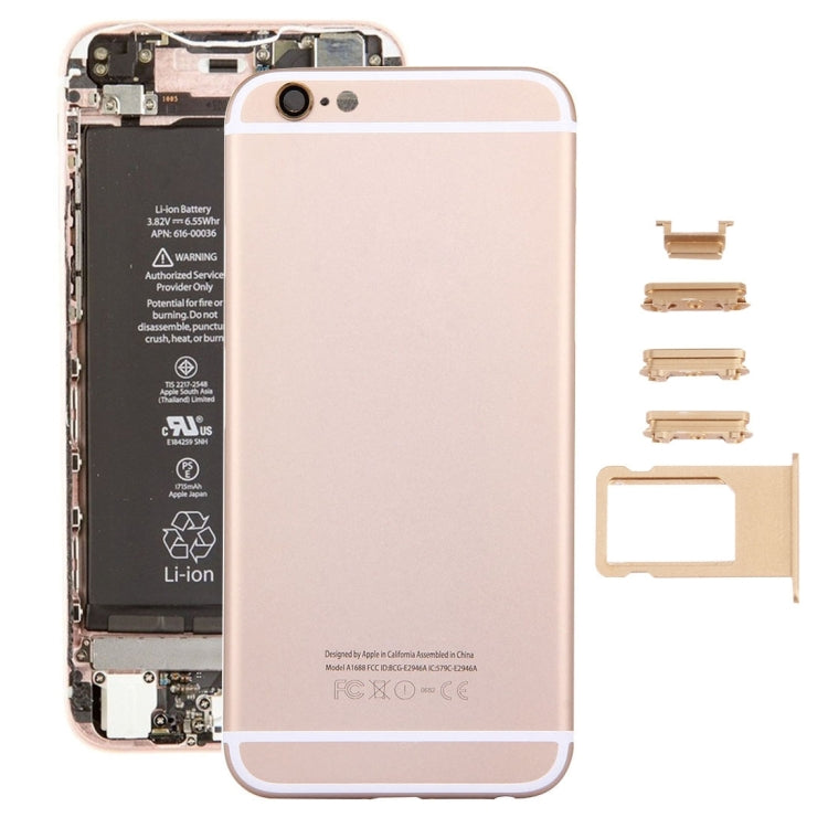 5 in 1 for iPhone 6s (Back Cover + Card Tray + Volume Control Key + Power Button + Mute Switch Vibrator Key) Full Assembly Housing Cover My Store