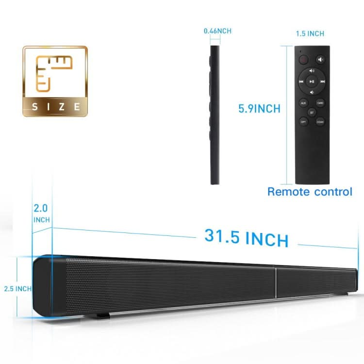 Soundbar LP-09 (CE0148) Home Theater Bluetooth Wireless Sound Bar Speaker with Remote Control