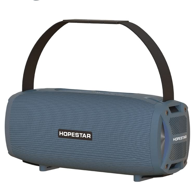 HOPESTAR H24 Pro TWS Portable Outdoor Waterproof Woven Textured Bluetooth Speaker with Rhythm Light, Support Hands-free Call & U Disk & TF Card & 3.5mm AUX & FM