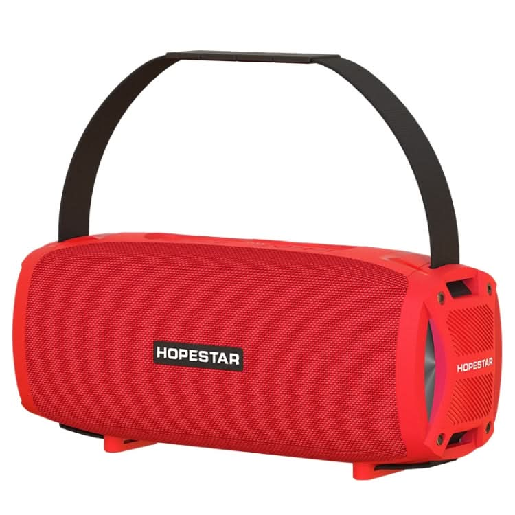 HOPESTAR H24 Pro TWS Portable Outdoor Waterproof Woven Textured Bluetooth Speaker with Rhythm Light, Support Hands-free Call & U Disk & TF Card & 3.5mm AUX & FM