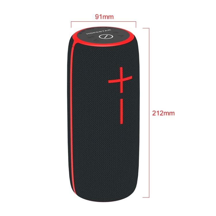 HOPESTAR P21 TWS Portable Outdoor Waterproof Woven Textured Bluetooth Speaker, Support Hands-free Call & U Disk & TF Card & 3.5mm AUX & FM