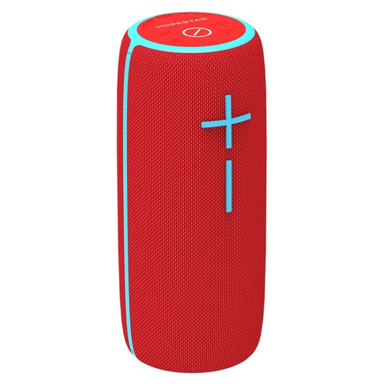 HOPESTAR P21 TWS Portable Outdoor Waterproof Woven Textured Bluetooth Speaker, Support Hands-free Call & U Disk & TF Card & 3.5mm AUX & FM