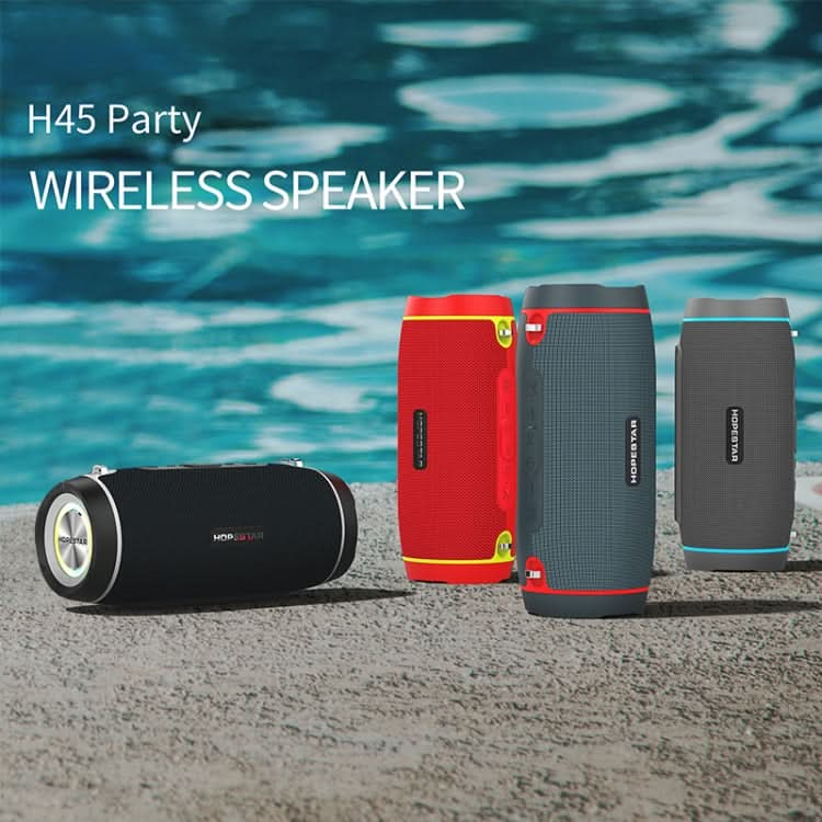 HOPESTAR H45 PARTY Portable Outdoor Waterproof Bluetooth Speaker, Support Hands-free Call & U Disk & TF Card & 3.5mm AUX & FM