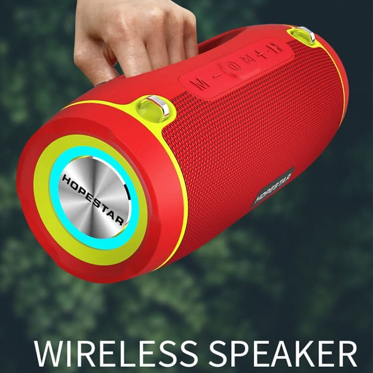 HOPESTAR H45 PARTY Portable Outdoor Waterproof Bluetooth Speaker, Support Hands-free Call & U Disk & TF Card & 3.5mm AUX & FM