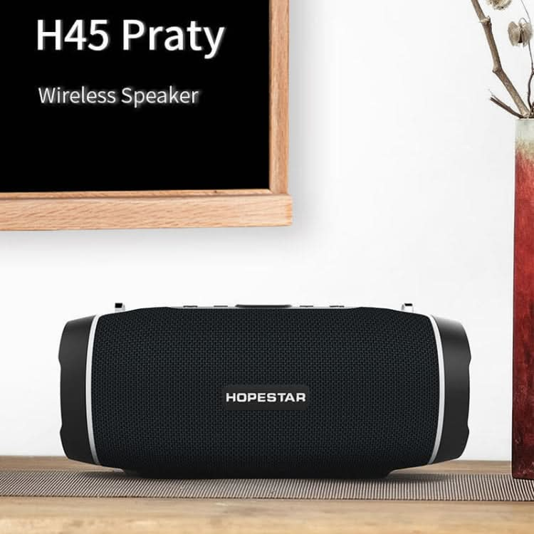 HOPESTAR H45 PARTY Portable Outdoor Waterproof Bluetooth Speaker, Support Hands-free Call & U Disk & TF Card & 3.5mm AUX & FM