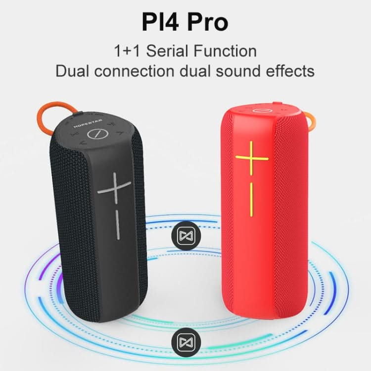 HOPESTAR P14 Pro Portable Outdoor Waterproof Wireless Bluetooth Speaker, Support Hands-free Call & U Disk & TF Card & 3.5mm AUX & FM