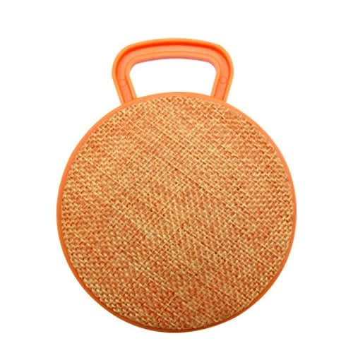 A01L Cloth Texture Round Portable Mini Bluetooth Speaker, Support Hands-free Call & TF Card